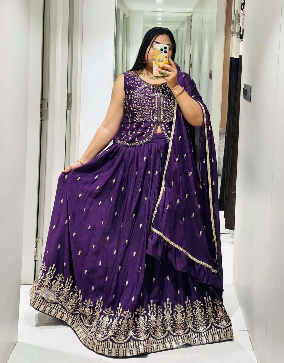 Ram 002 By Pc Heavy Chinon Wedding Wear Crop Top Readymade Suits Wholesalers In Delhi